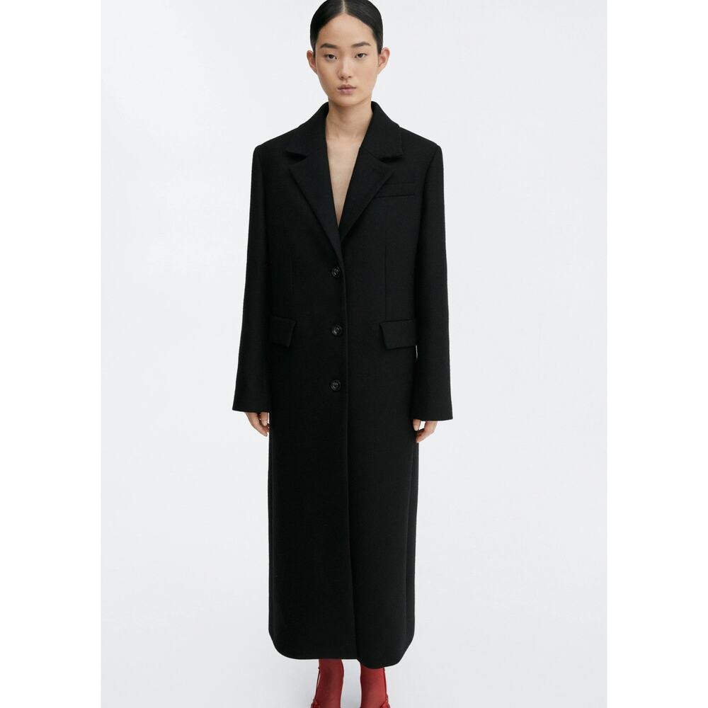 Mango Structured Wool Coat - Xs - image 2